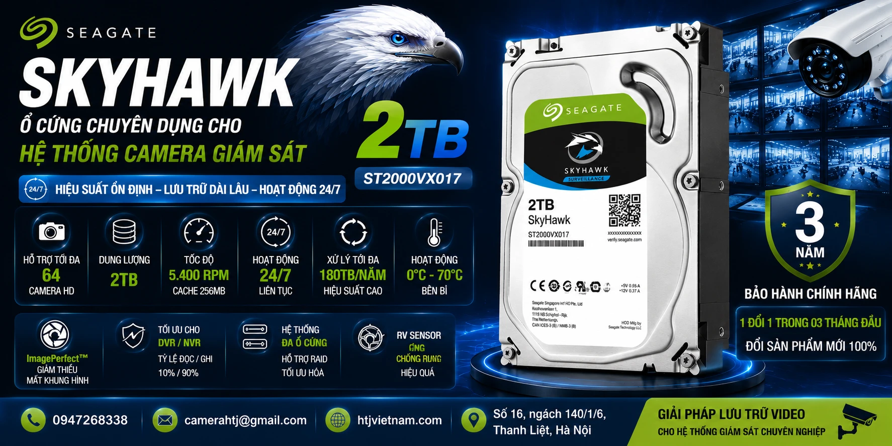 Ổ Cứng SkyHawk 2TB ST2000VX017