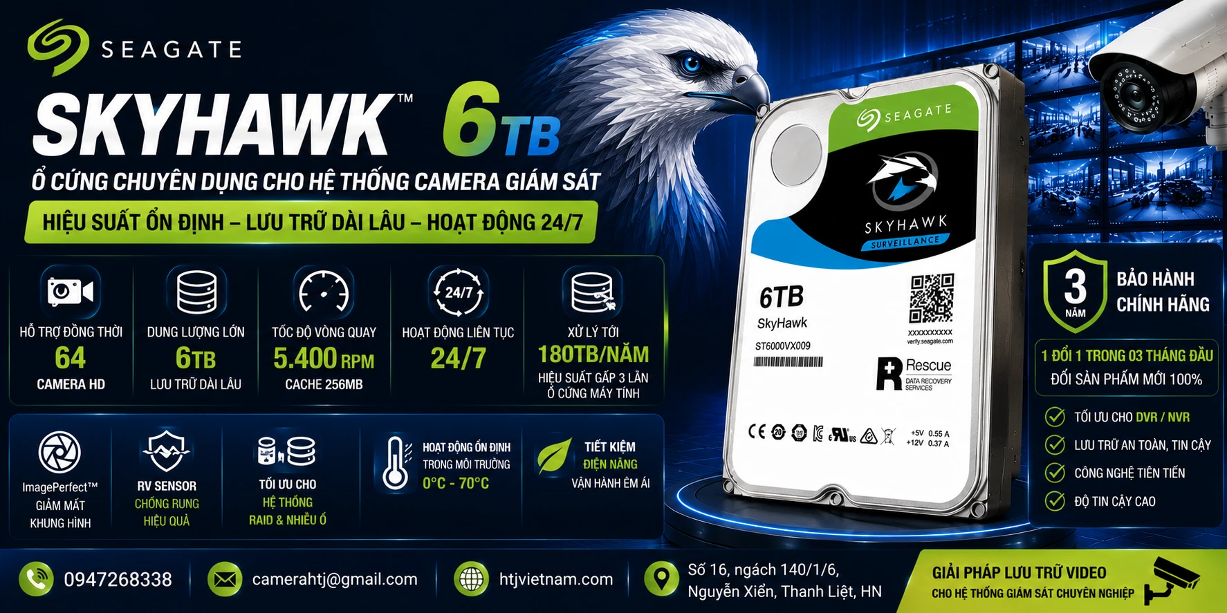 Ổ Cứng SkyHawk 6TB ST6000VX009