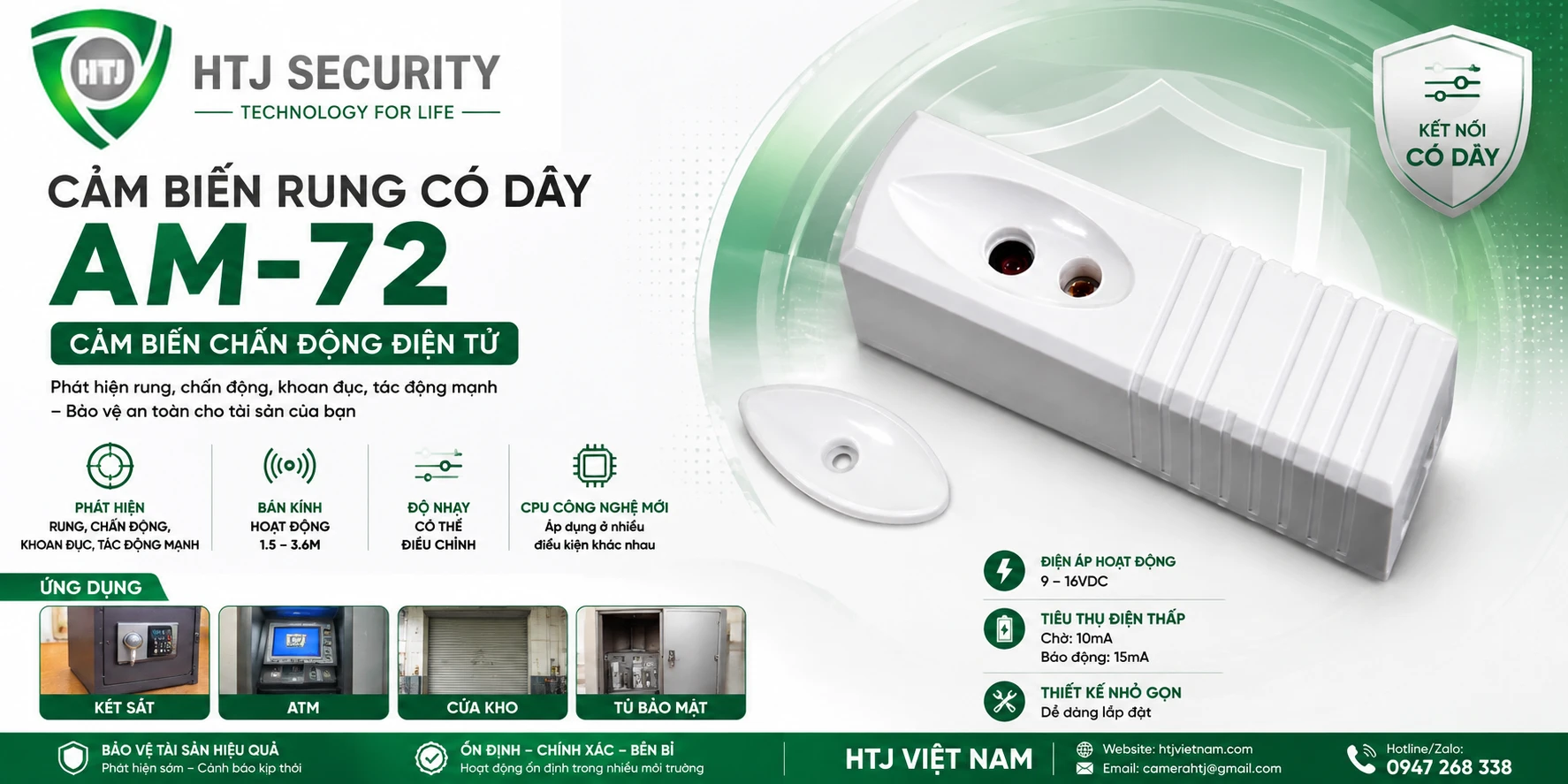 Cảm biến rung AM-72 có dây