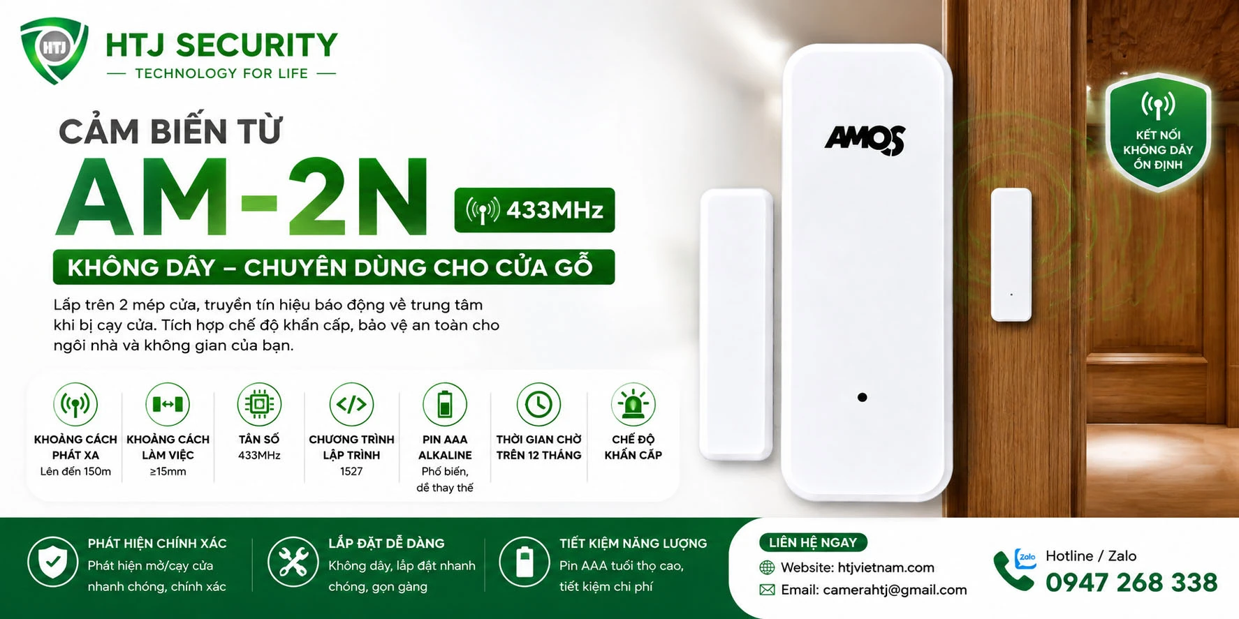 Cảm biến từ AM-2N không dây