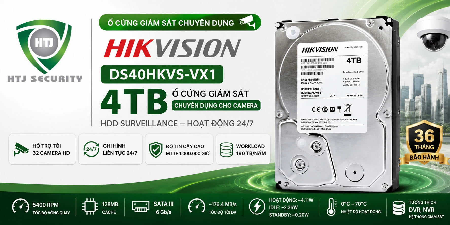 Ổ cứng giám sát Hikvision DS40HKVS-VX1 4TB
