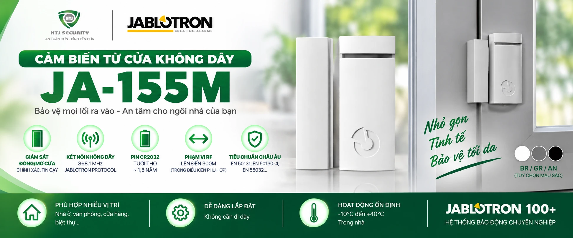 Cảm biến từ cửa không dây Jablotron JA-155M