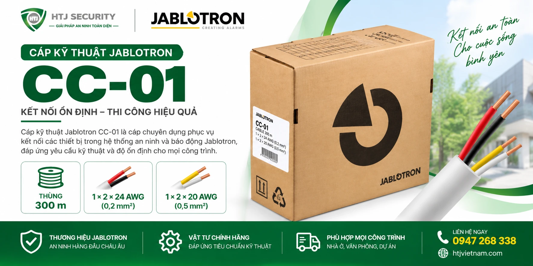 Cáp kỹ thuật Jablotron CC-01