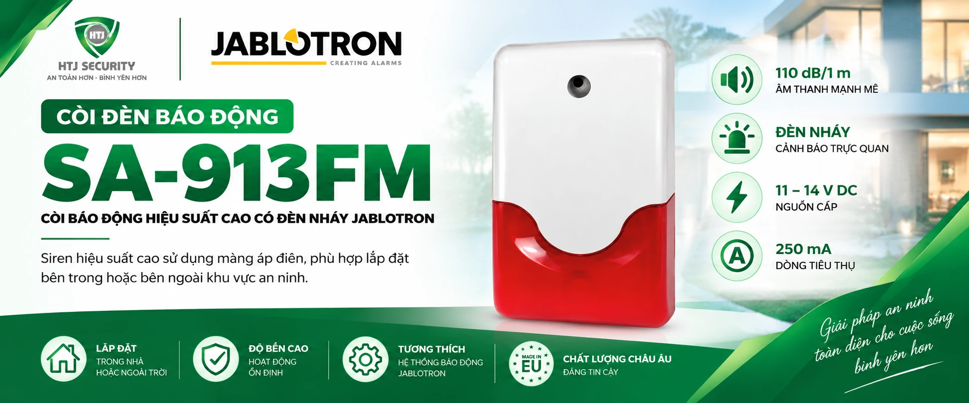Còi đèn báo động Jablotron SA-913FM