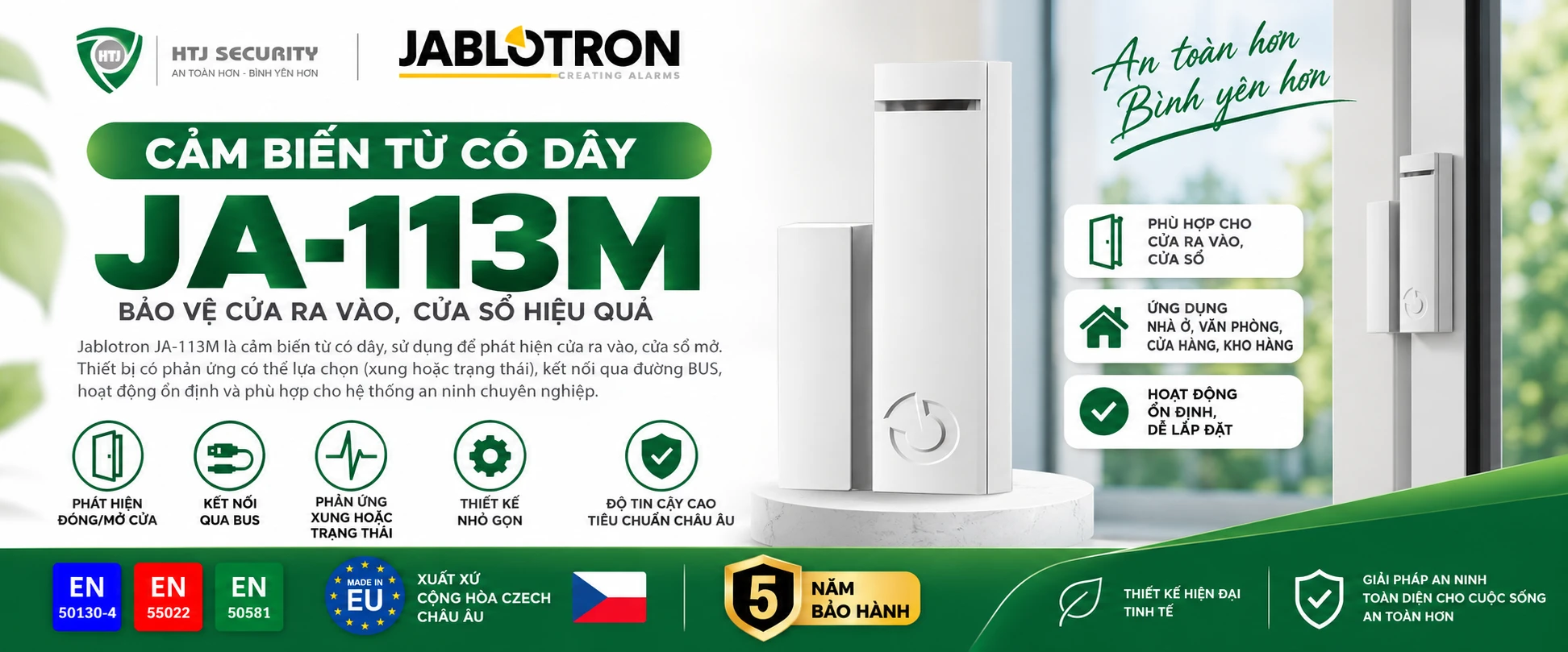 Cảm biến từ có dây Jablotron JA-113M