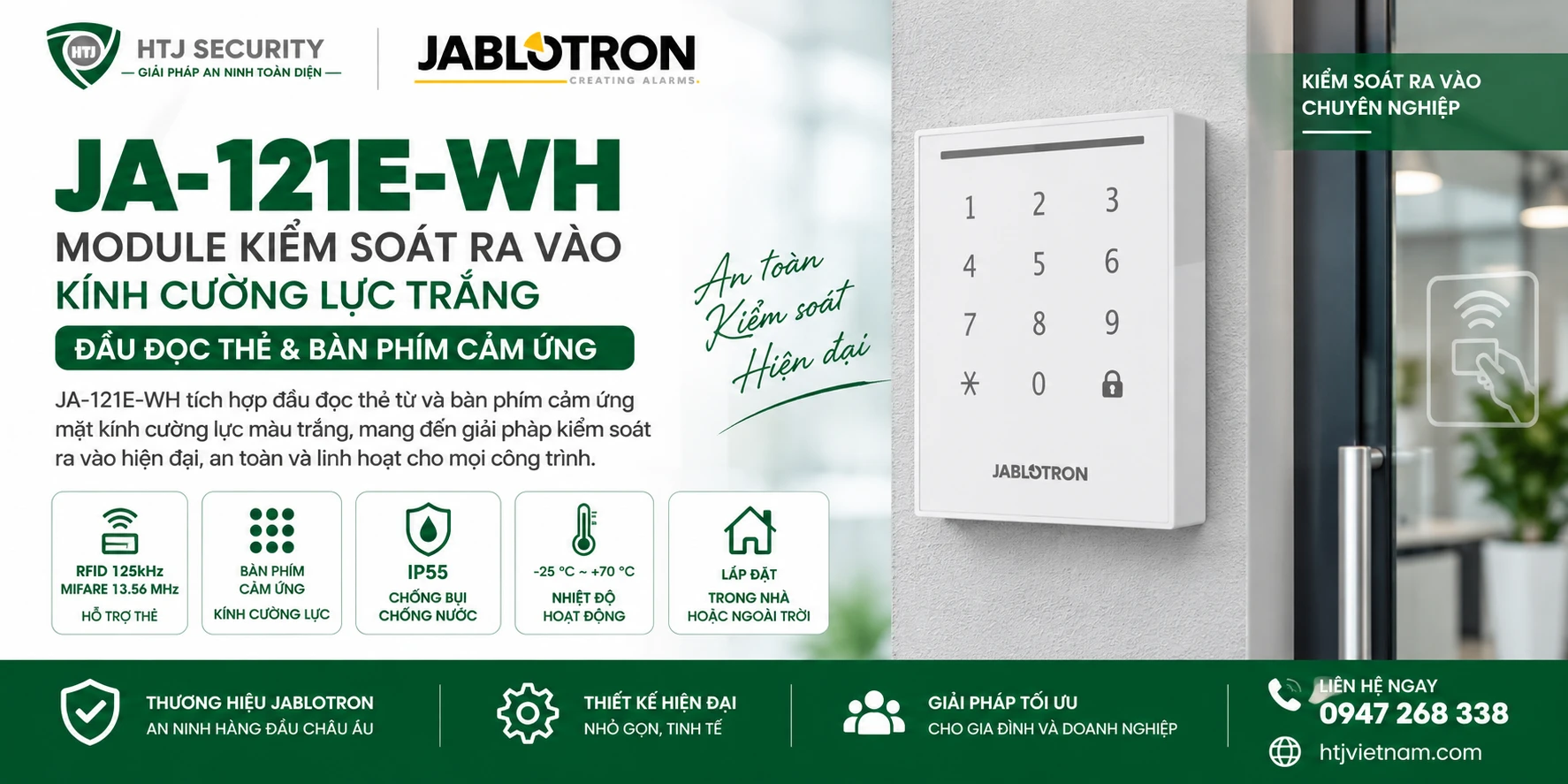 Module kiểm soát ra vào Jablotron JA-121E-WH
