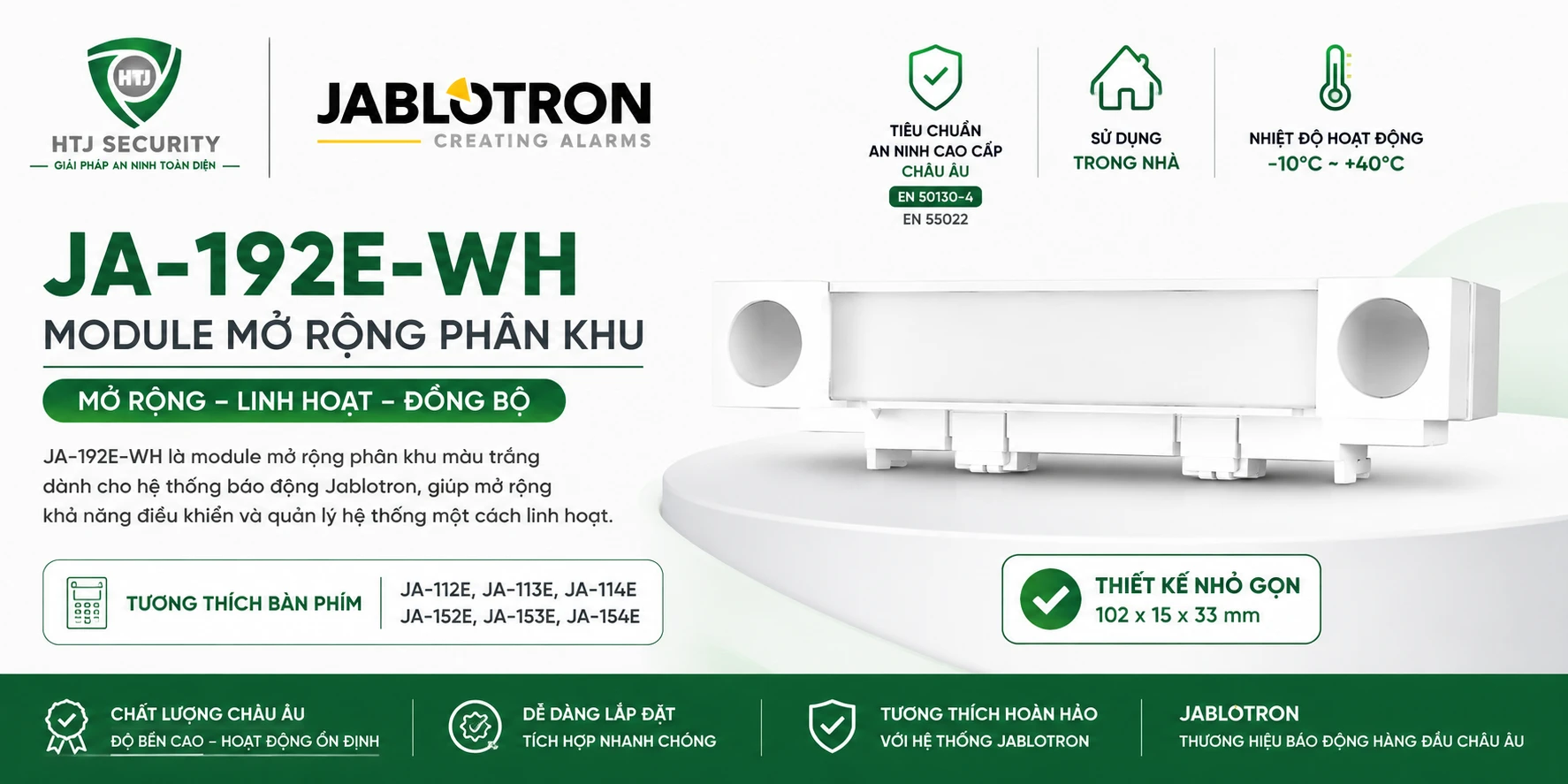 Module mở rộng Jablotron JA-192E-WH