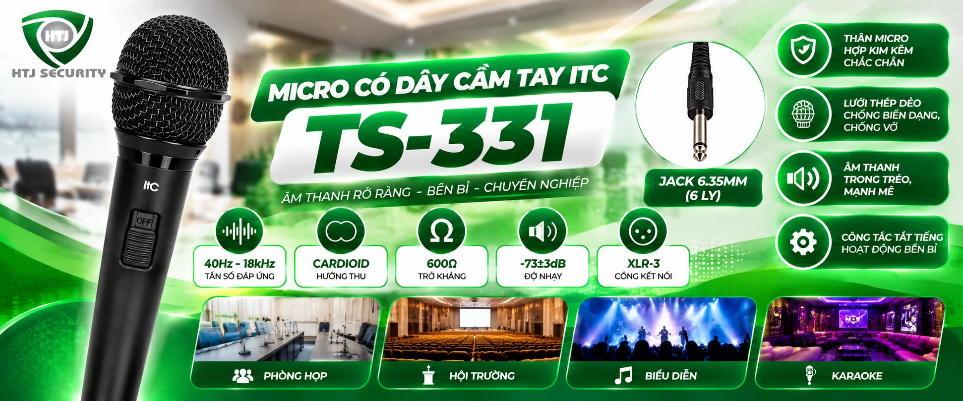 Micro có dây cầm tay ITC TS-331