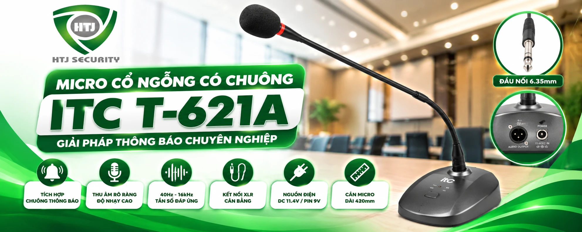 Micro cổ ngỗng có chuông ITC T-621A