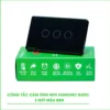 Công tắc cảm ứng WiFi Hunonic Datic 3 Nút màu Đen