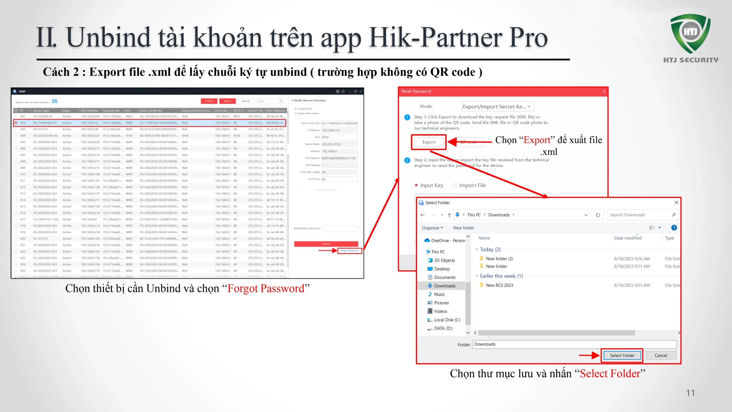 Hướng dẫn xóa tài khoản Hik-Connect trên Hik-Partner Pro