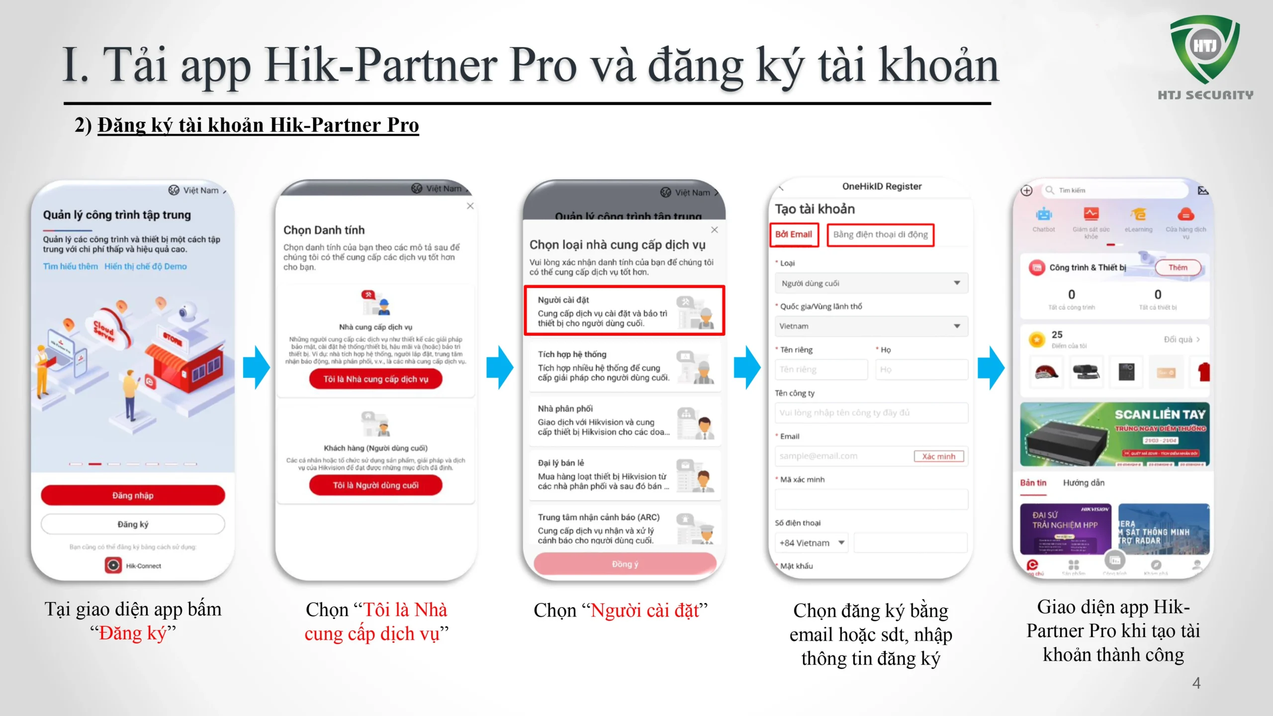 Hướng dẫn xóa tài khoản Hik-Connect trên Hik-Partner Pro