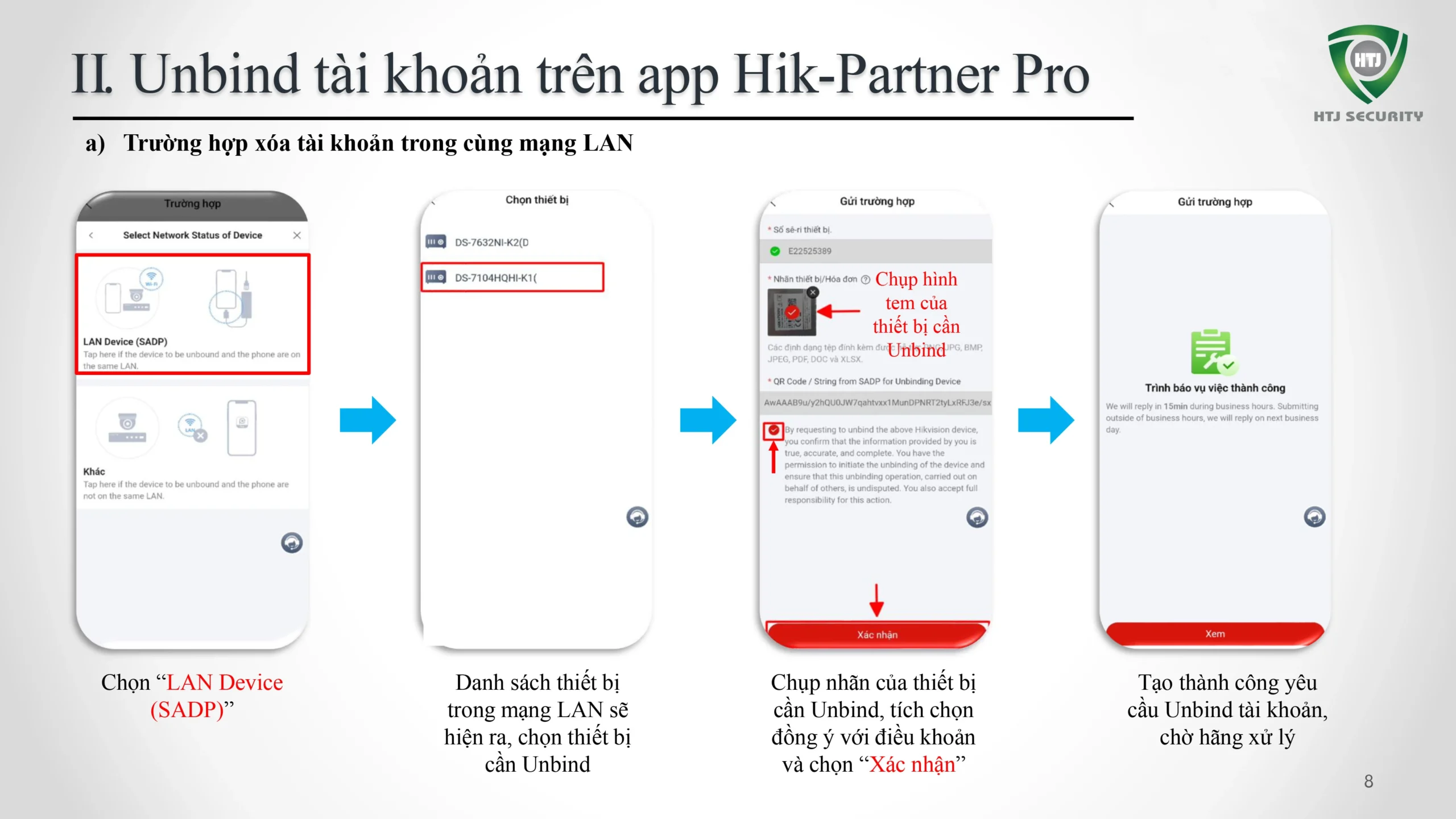 Hướng dẫn xóa tài khoản Hik-Connect trên Hik-Partner Pro