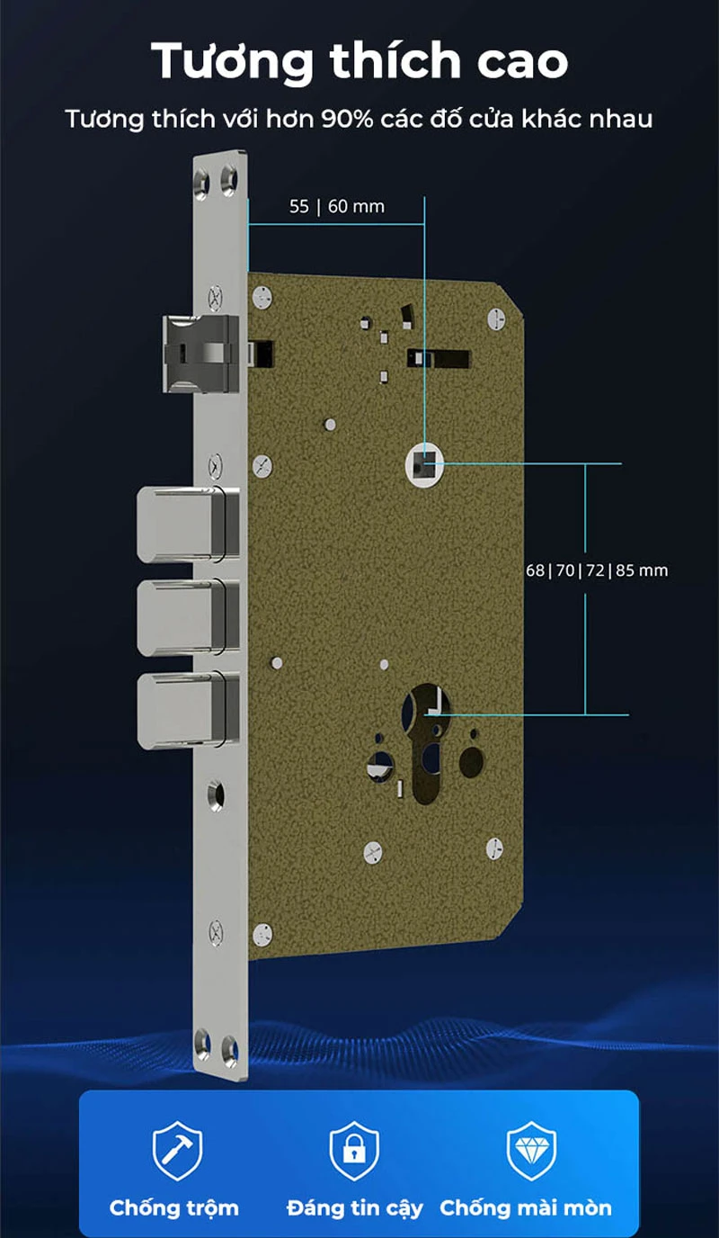 Khóa cửa thông minh cao cấp Kaadas Q3