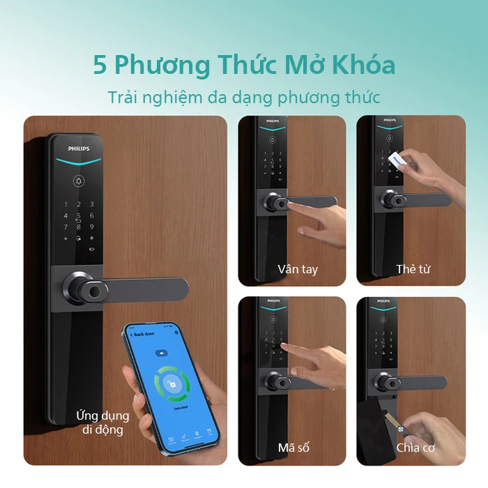 Khóa Thông Minh Philips DDL610-5HBS