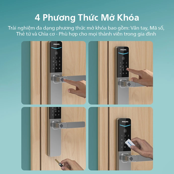 Khóa thông minh Philips DDL615-5HBS