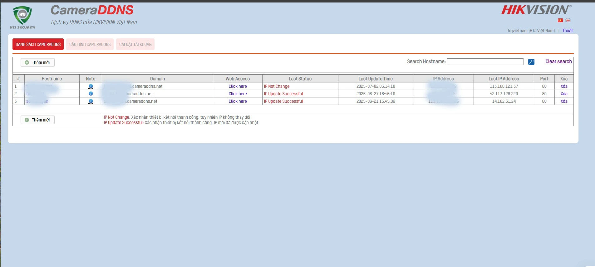 Hướng dẫn tạo và cài đặt tên miên cameraddns trên thiết bị hikvision