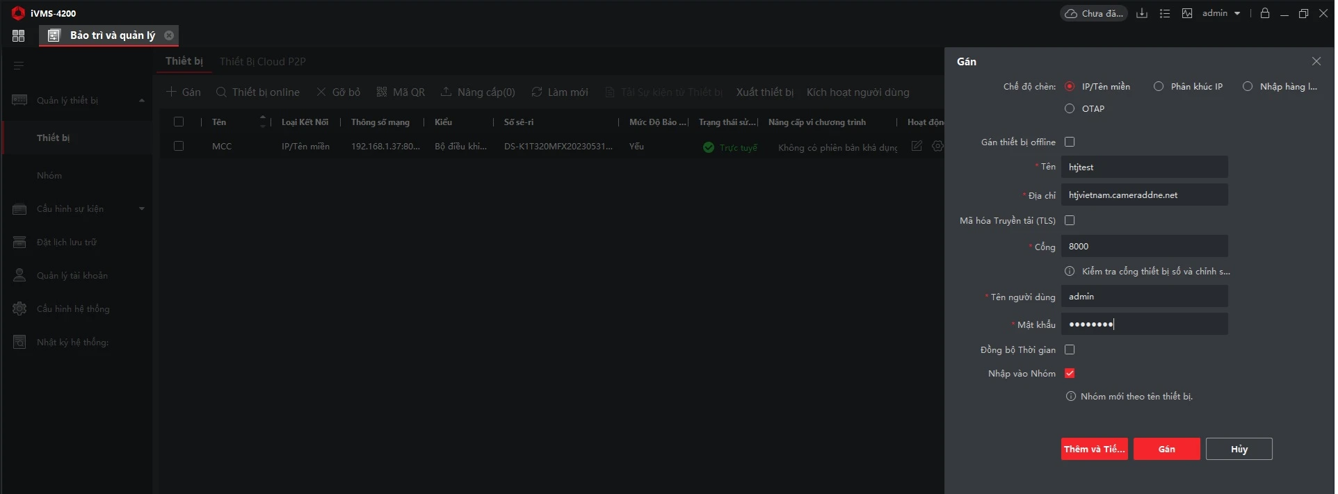 Hướng dẫn tạo và cài đặt tên miên cameraddns trên thiết bị hikvision