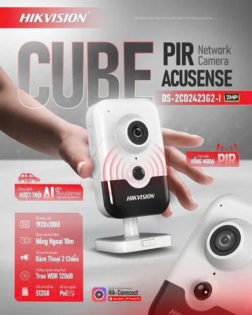 Camera IP 2MP Cube Hikvision DS-2CD2423G2-I
