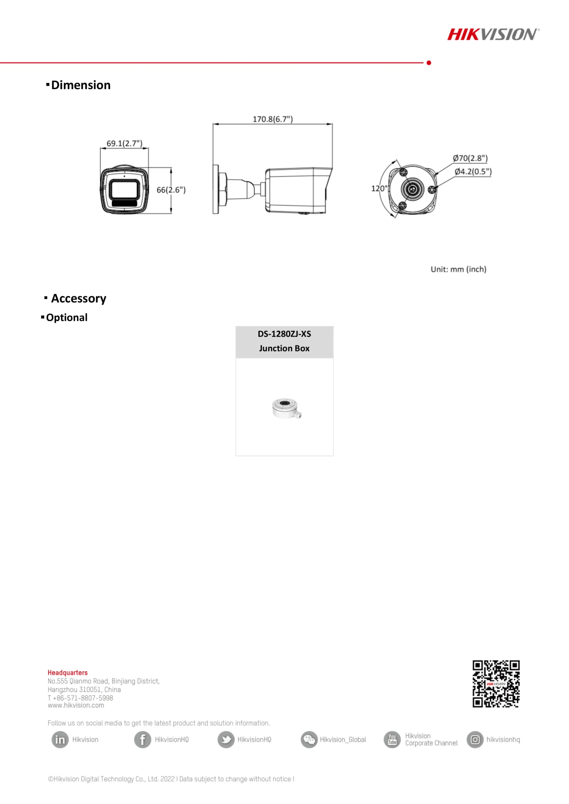 Camera IP 4MP Hikvision DS-VTA243T-AI