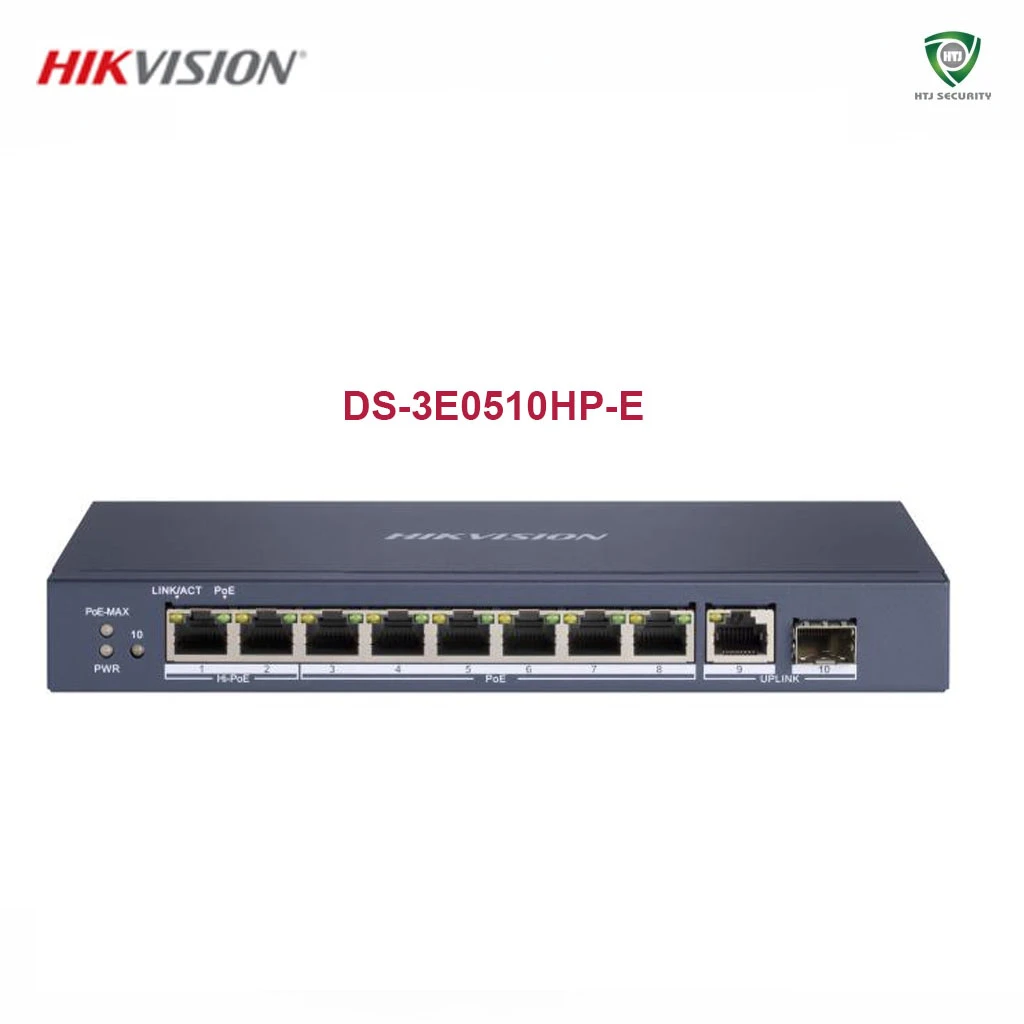 Switch Hikvision 8 cổng Hi PoE DS-3E0510HP-E