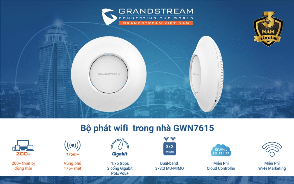 Thiết bị WiFi Grandstream GWN7615