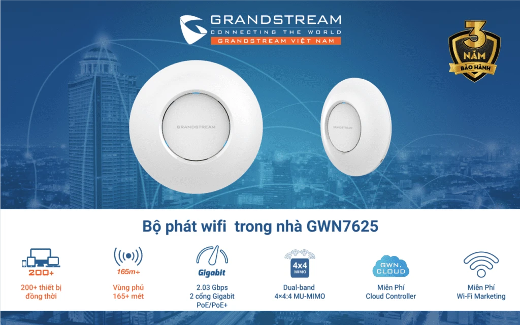 Thiết bị WiFi Grandstream GWN7625