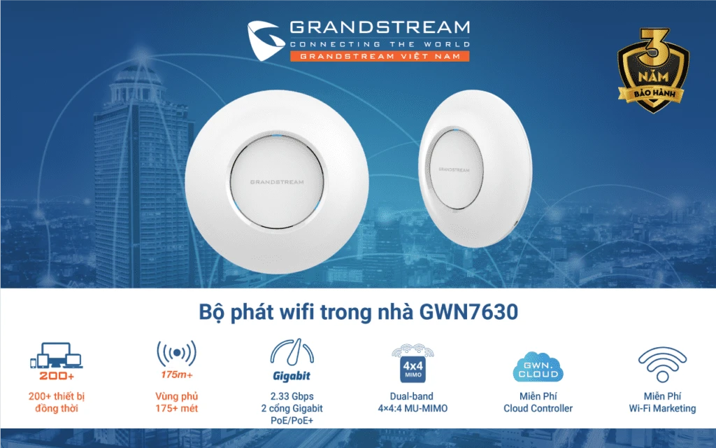 Thiết bị WiFi Grandstream GWN7630