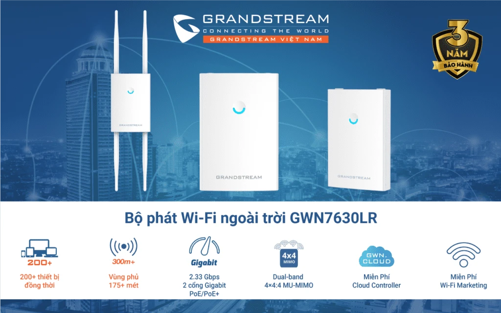 Thiết bị WiFi Grandstream GWN7630LR