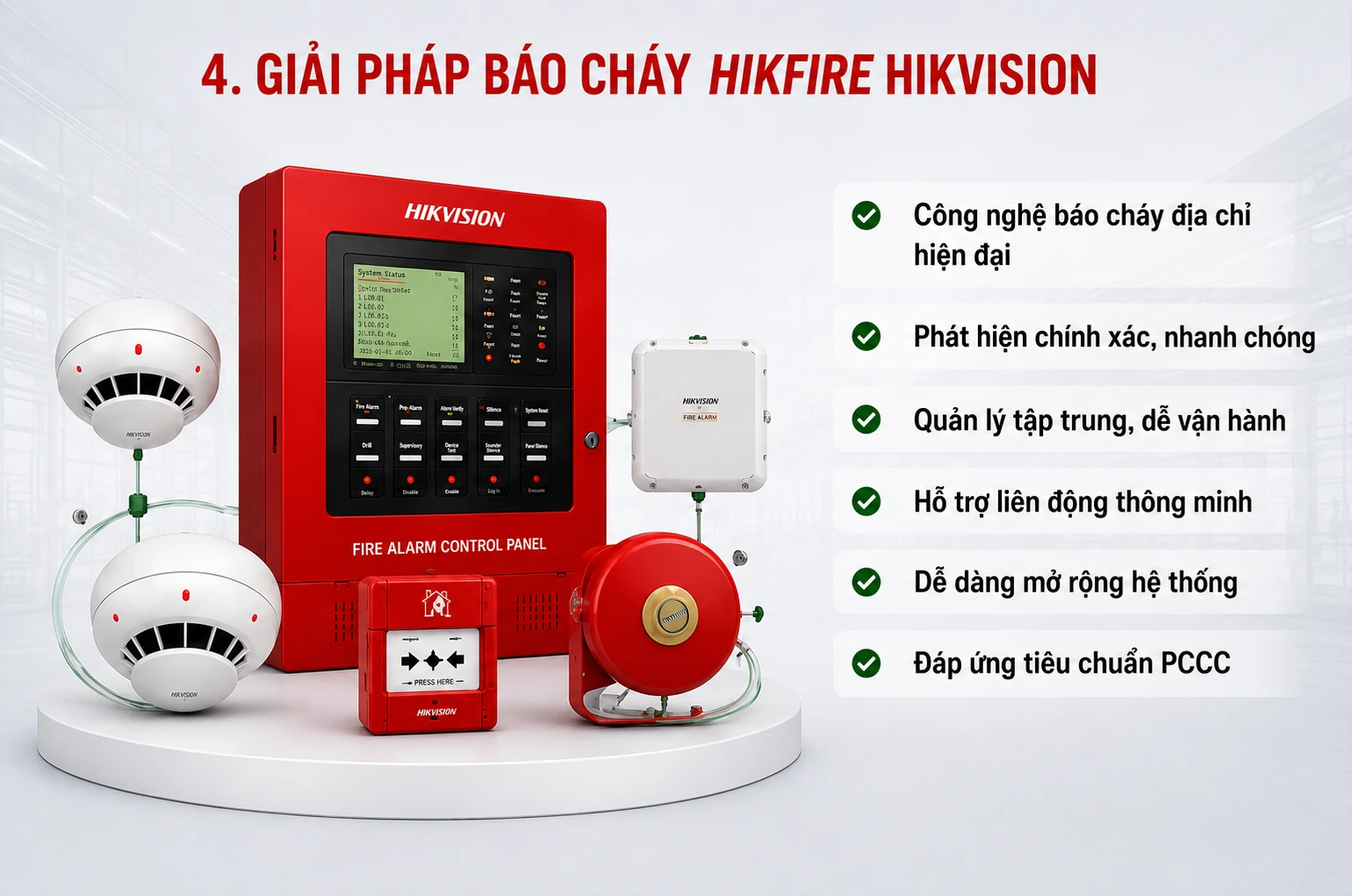 Giải Pháp Báo Cháy Cho Nhà Xưởng