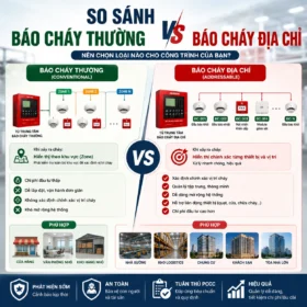 So Sánh Báo Cháy Thường Và Báo Cháy Địa Chỉ