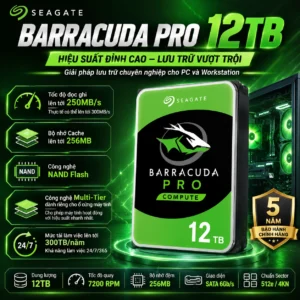 Ổ Cứng HDD Seagate BarraCuda Pro 12TB