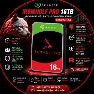 Ổ Cứng NAS Seagate IronWolf Pro 16TB ST16000NT001