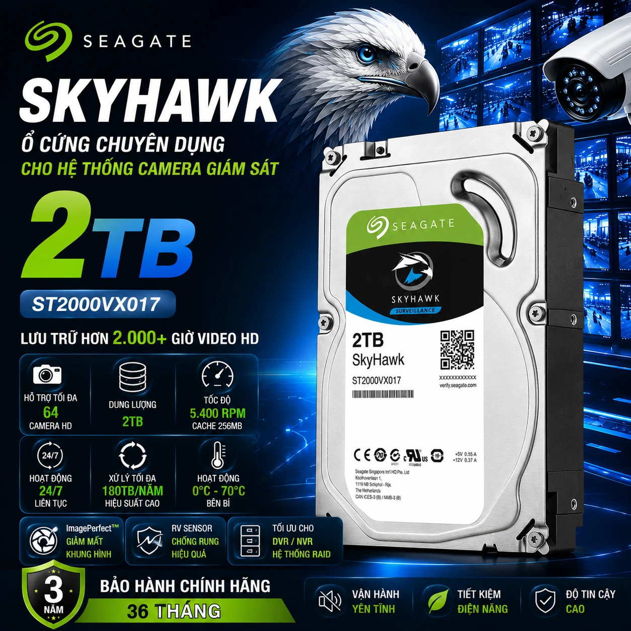 Ổ Cứng SkyHawk 2TB ST2000VX017