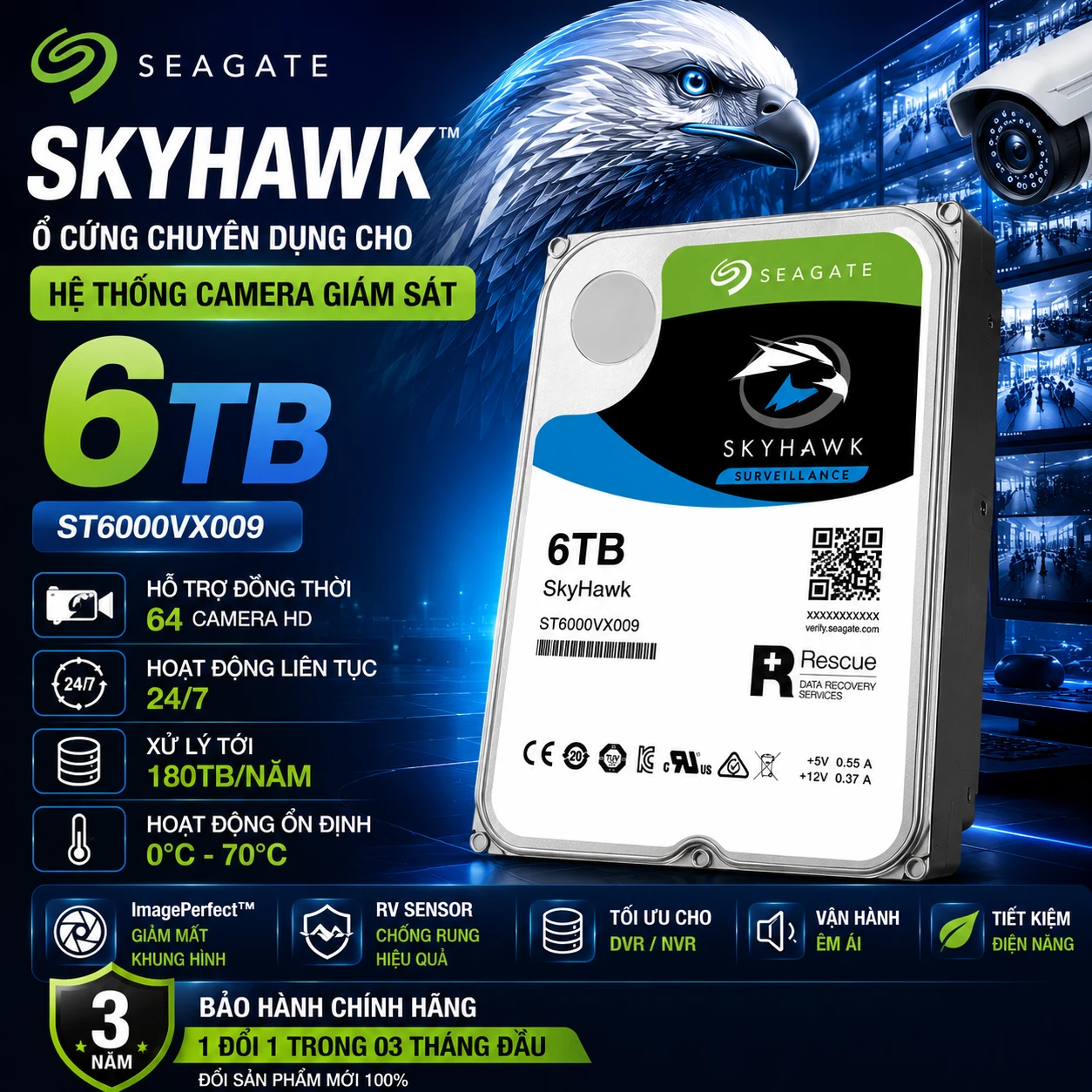 Ổ Cứng SkyHawk 6TB ST6000VX009