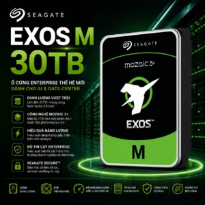 Ổ Cứng HDD Seagate Exos M 30TB – Giải Pháp Lưu Trữ AI & Data Center Thế Hệ Mới