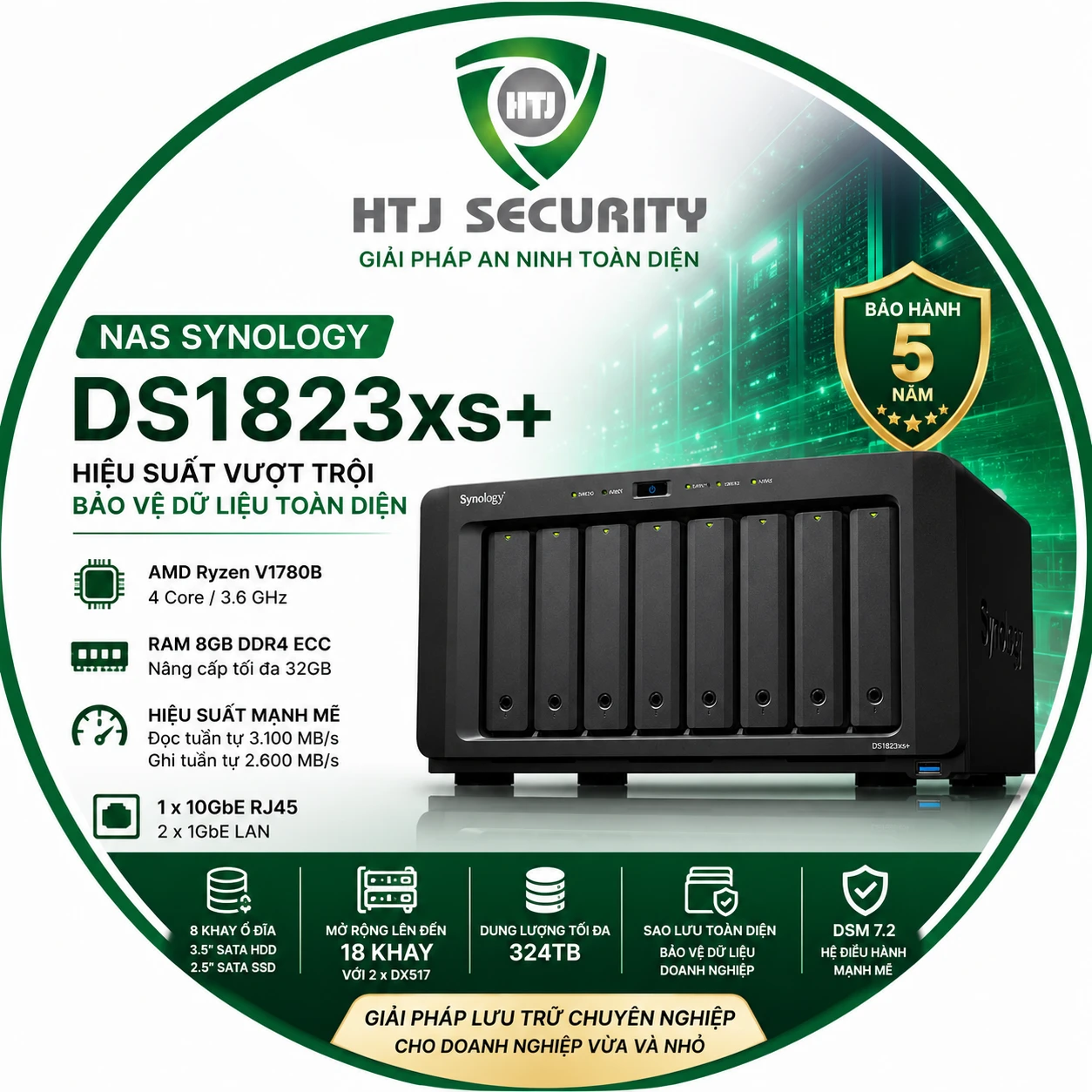 Thiết bị lưu trữ NAS Synology DS1825+