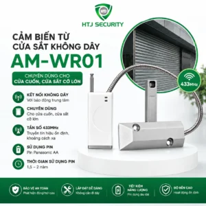 Cảm biến từ cửa sắt AM-WR01 không dây