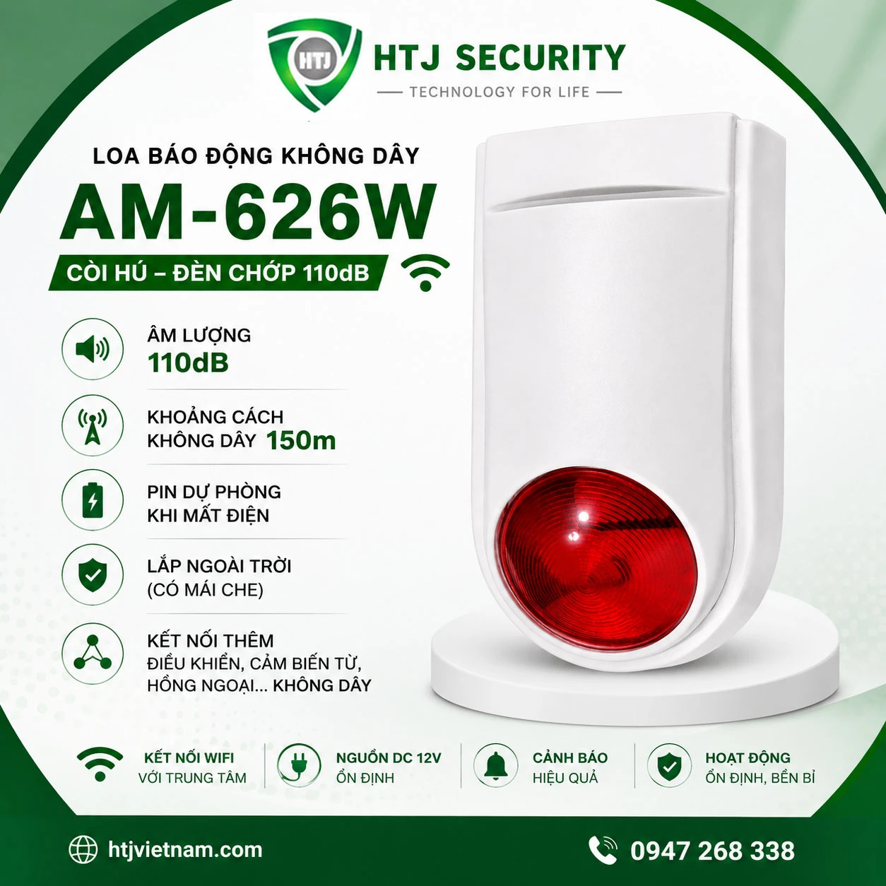 Loa báo động AM-626W không dây