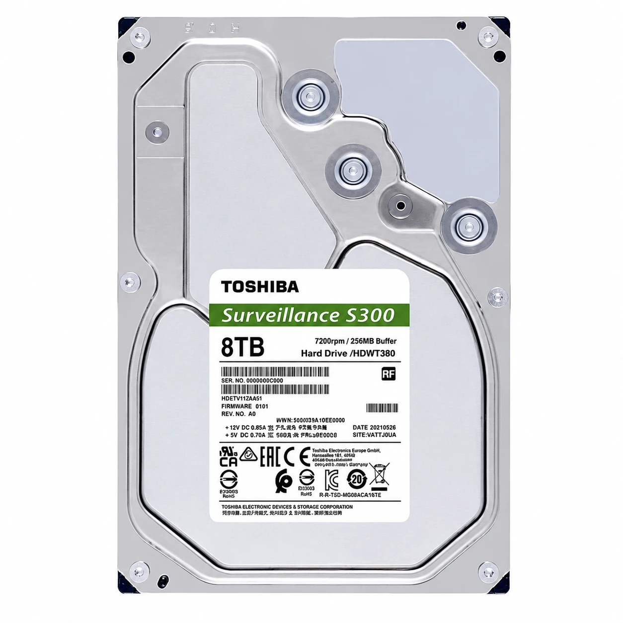 Ổ cứng giám sát 8TB Toshiba HDWT380UZSVA