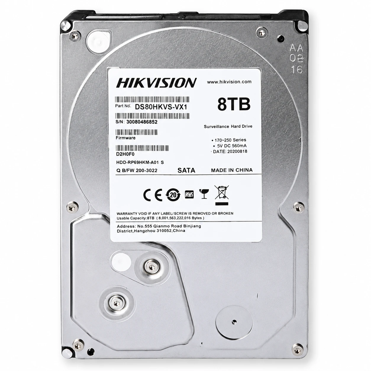 Ổ cứng giám sát Hikvision DS-80HKVS-VX1 8TB