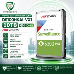 Ổ cứng giám sát Hikvision DS100HKAI-VX1 10TB S300 Pro