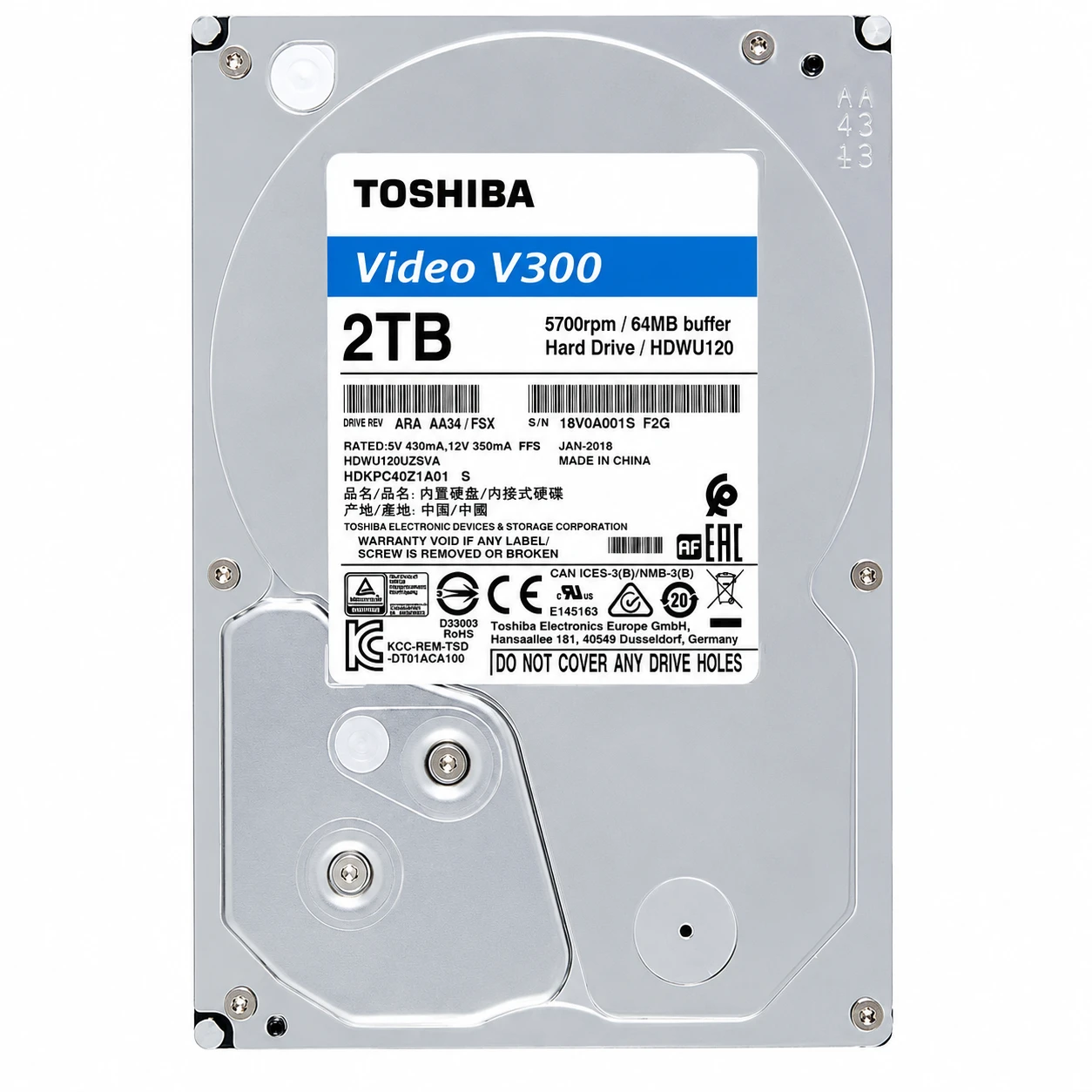 Ổ cứng giám sát Toshiba 2TB HDWT720UZSVA