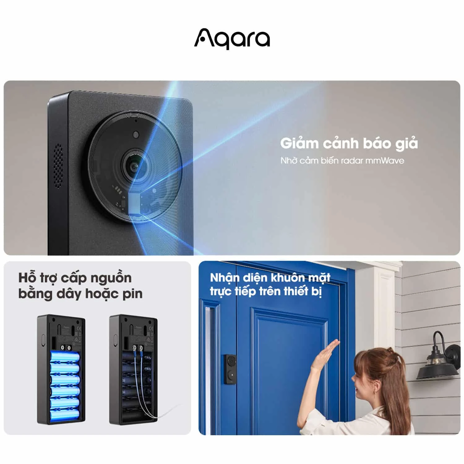 Chuông Cửa Thông Minh Có Camera Aqara G410 (Tích Hợp Hub)