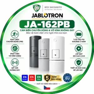 Cảm biến vỡ kính không dây Jablotron JA-162PB – Cảnh báo vỡ kính và chuyển động