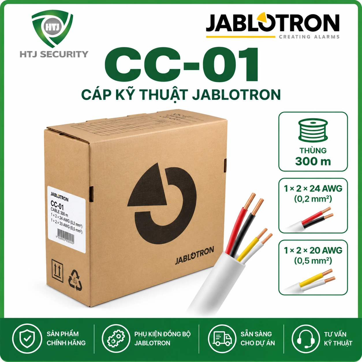 Cáp kỹ thuật Jablotron CC-01