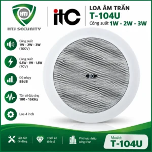 Loa âm trần ITC T-104U công suất 1W – 2W – 3W
