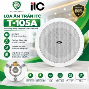 Loa âm trần ITC T-105A – công suất 1.5W–3W–6W