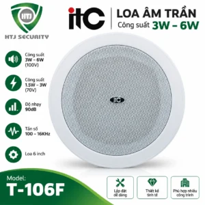 Loa âm trần ITC T-106F công suất 3W – 6W