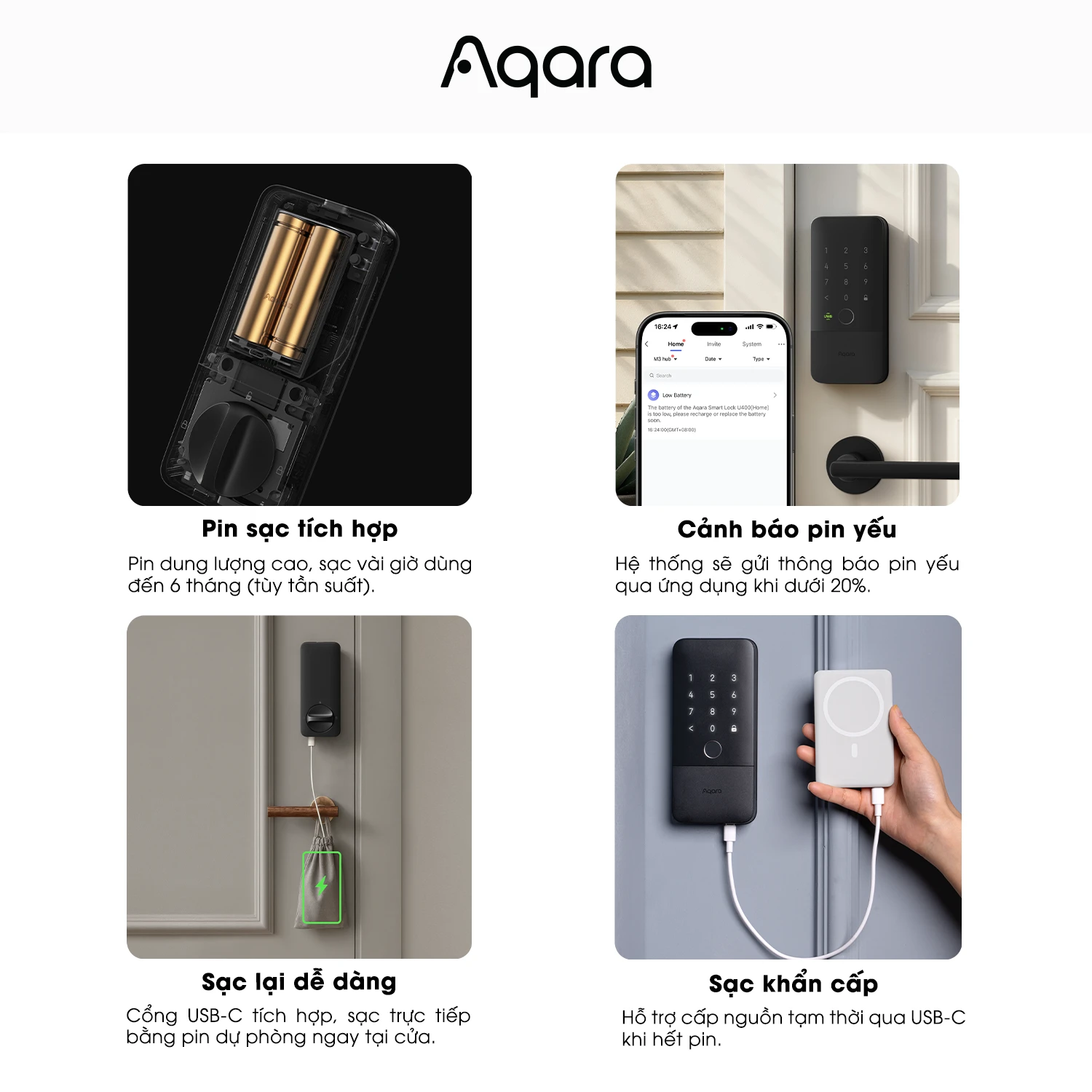 Khóa thông minh Aqara U400